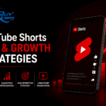 Professional featured image illustrating YouTube Shorts growth strategies, video SEO optimization, audience retention, content discovery, and short-form video marketing performance.